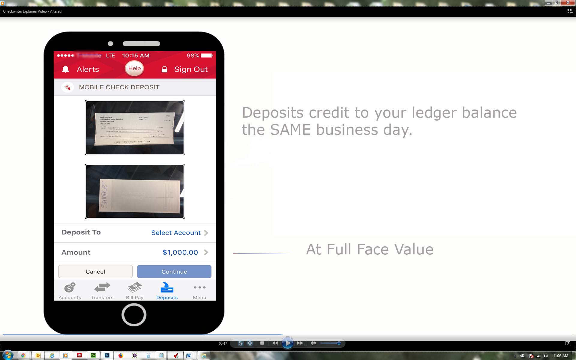 How Does Smart Phone Deposit Work? CheckWriter™ Software Official site